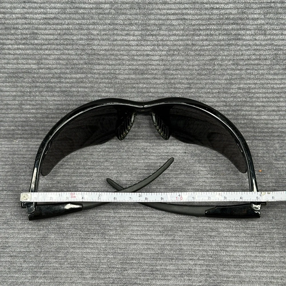 Genesis Z87+ Safety Sunglasses Black Wrap Around Frame Smoke Lens  Y2k